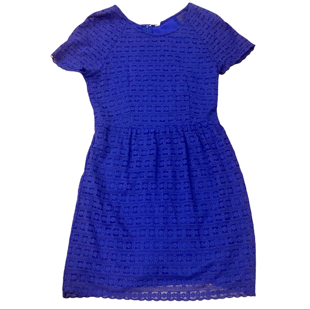 NWOT Free People Royal Blue Laced Midi Dress